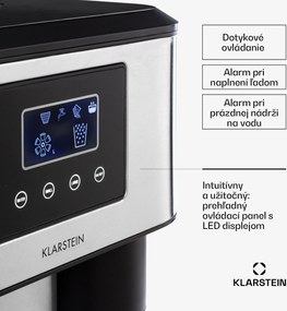 Klarstein Eiszeit Crush, výrobník ľadu, 2 veľkosti, drvený ľad, strieborný