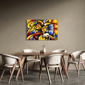 Obraz - Olejomaľba, milenci (90x60 cm)