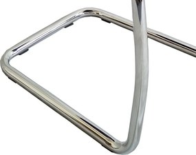 Jedálenská stolička Vertical, čierna/biela ekokoža