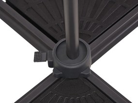 Sivý slnečník 300x300 cm Deluxe – Garden Pleasure