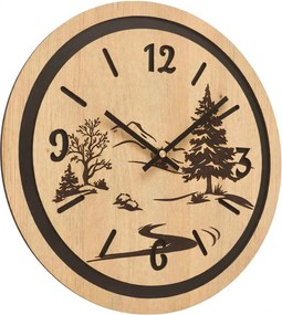 Hodiny na stenu do obývačky - Príroda a les | GRUN: HDF - Javor 30 cm 4799-115371 HDF0609-čiene-ruky