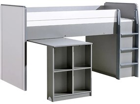 Posteľ z Písací stôl Gumi G15 Brilantná biela/Antracyt