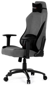Autronic BONTEC Herné kreslo, hojdací mechanizmus, šedá látka, KA-F12 GREY2 Farba: Strieborná