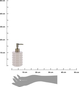 Dávkovač mydla Olive, béžová/so zlatými prvkami, 400 ml
