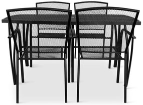 Záhradná kovová zostava Lana + 4x kovová stolička Lana steel ZWMC-19