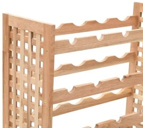 vidaXL Stojan na víno z orechového dreva na 25 fliaš 63x25x73 cm-