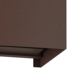 Eglo 901066 - LED Vonkajšie nástenné svietidlo CALPINO 2xLED/2,8W/230V IP54 hnedá