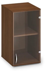 Nadstavbová sklenená skriňa ProOffice 40 x 45,8 x 71,7 cm, ľavá, orech