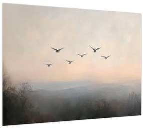Obraz - Hejno vtákov (70x50 cm)