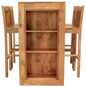furniture-nabytek.cz - Barový jedálenský stôl z mangového dreva 140x110x60