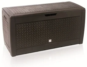 Záhradný box, 310 l, II, tmavo hnedá