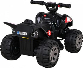 Ramiz Najrýchlejšia batériová štvorkolka pre deti Čierna + 25W motor