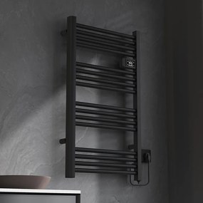BPS-koupelny Elektrický kúpeľňový radiátor LOA BL 500W 54x96 cm, čierny