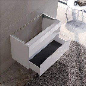 KEUCO Stageline závesná skrinka pod umývadlo, 1 zásuvka + 1 priehradka, s elektrinou, 1000 x 490 x 625 mm, biela, 32872300110