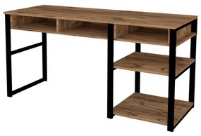 Hanah Home Písací stôl Emro orech/čierny