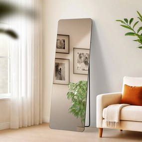 Zrkadlo Gurnee 150x50 cm - čierne matné