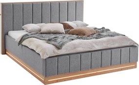 XXXLutz ČALÚNENÁ POSTEĽ, 180/200 cm, sivá Chameo - Online Only spálne - 000101028202