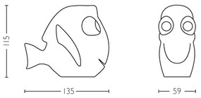 Philips 71768/90/16 - LED Detská lampa DISNEY DORY 1xLED/0,3W/3V