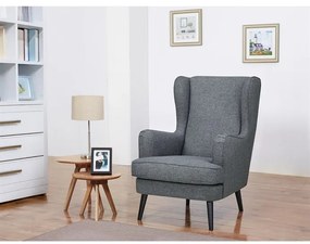 Autronic BONTEC Kreslo ušiak, krémová látka, AK-A1318 CRM2 Farba: Krémová