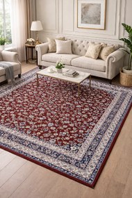 Koberec Jasmin 9870 RED – červený s orientálnym vzorom Rozmer: 160x220 cm