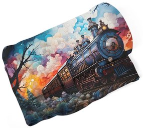 Sablio Deka Parná lokomotíva v kúzelnej krajine - 190x140 cm