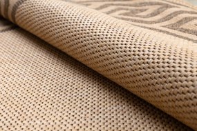 Šnúrkový koberec  SIZAL FLOORLUX kruh 20014 Grécky mais / coffeee