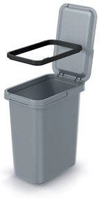Závesný odpadkový kôš, 12 l, sivá
