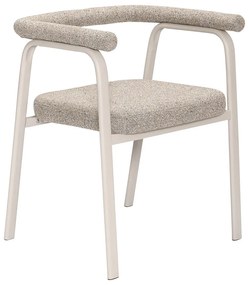 Béžové čalúnené jedálenské kreslá v súprave s podrúčkami 2 ks Ecto – Hübsch