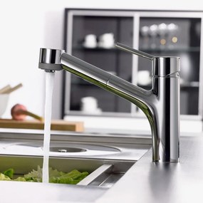 HANSGROHE Talis M52 páková drezová batéria beztlaková, s vyťažiteľnou sprškou s prepínaním, 2jet, výška výtoku 165 mm, chróm, 32842000