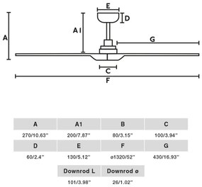 FARO 33810-1TW - LED Stmiev. ventilátor HEYWOOD LED/10W/230V 2700/4000/6000K + DO