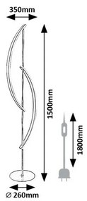 Rabalux 74197 kovová stojaca podlahová LED lampa Jarnelle