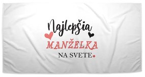 Sablio Uterák Najlepšia manželka na svete - 30x50 cm
