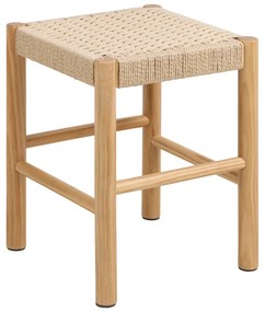 Stolička Alvin 35 cm z masívu smotanová/borovica
