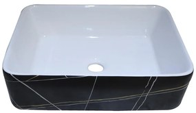 Umývadlo Elicia black marmor