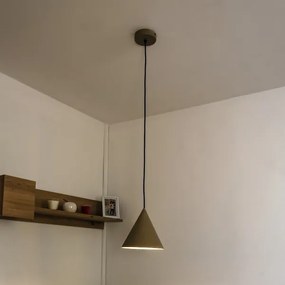 Závesný luster na kábli ETNA II 1xE27/15W/230V pr. 18,5 cm béžová