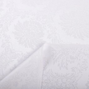 Biante Dekoračný záves Monako PM-122 Zámocký vzor biely - šírka 270 cm 270x150 cm