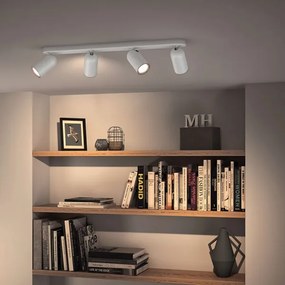Philips - LED RGBW Stmievateľné bodové svietidlo 4xGU10/4,8W/230V3000K biela + diaľkové ovládanie