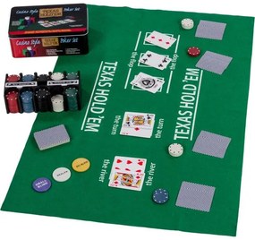 GamesPlanet® Poker set v plechovej dóze, 200 ks
