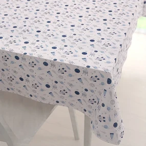 Biante Detský bavlnený obdĺžnikový obrus Sandra SA-199 Autíčka a autobusy 140x160 cm