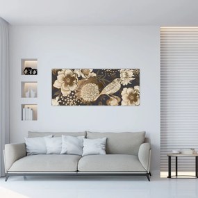Obraz - Zlatá záhrada (120x50 cm)