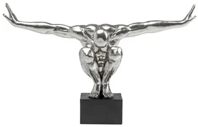 Socha Athlet strieborná XL