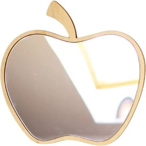 Zrkadlo jablko do detskej izby – akrylové zrkadlo z dreva 30x30 cm