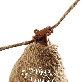 Svetelná reťaz hnedá 8 m vrátane LED 10 svetiel IP44 solárna nabíjateľná - Maro