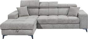XXXLutz ROHOVÁ SEDAČKA, textil, svetlosivá MID.YOU - Sedačky - 002220047409