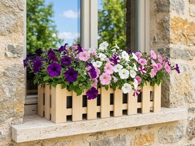 AMADEA Drevený obal na kvetináč, 62x21,5x18cm Český výrobok