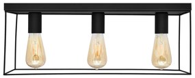 Stropné svietidlo FINN 3xE27/15W/230V čierna