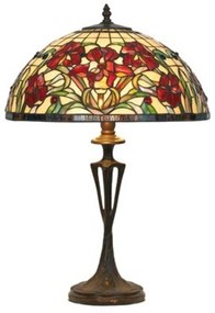 Stolná lampa Eline v štýle Tiffany