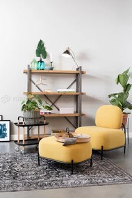 WL-Living Polly dizajnové kreslo - Žltá