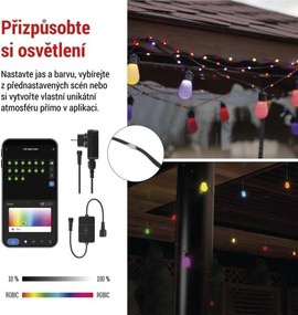 Svetelná LED reťaz GoSmart 150 cm viacfarebná
