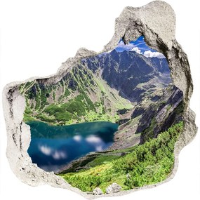 Nálepka 3D diera na stenu Čierny rybník tatry nd-p-127510314